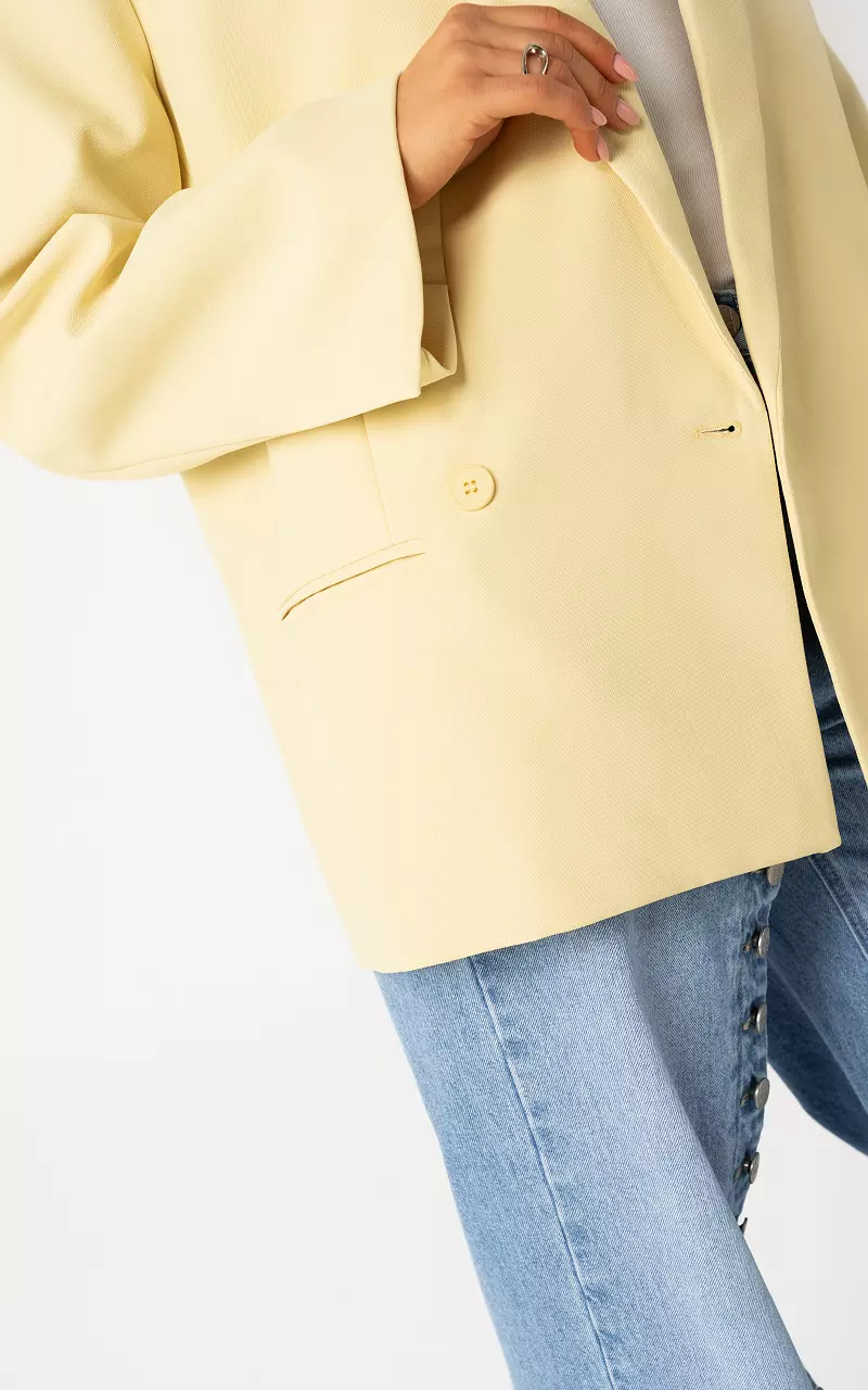 Oversized blazer Light Yellow