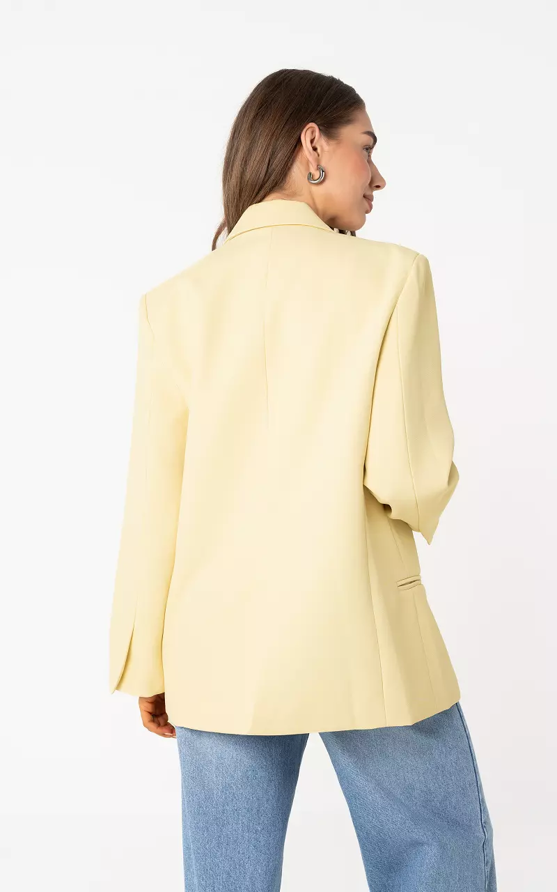 Oversized blazer Light Yellow
