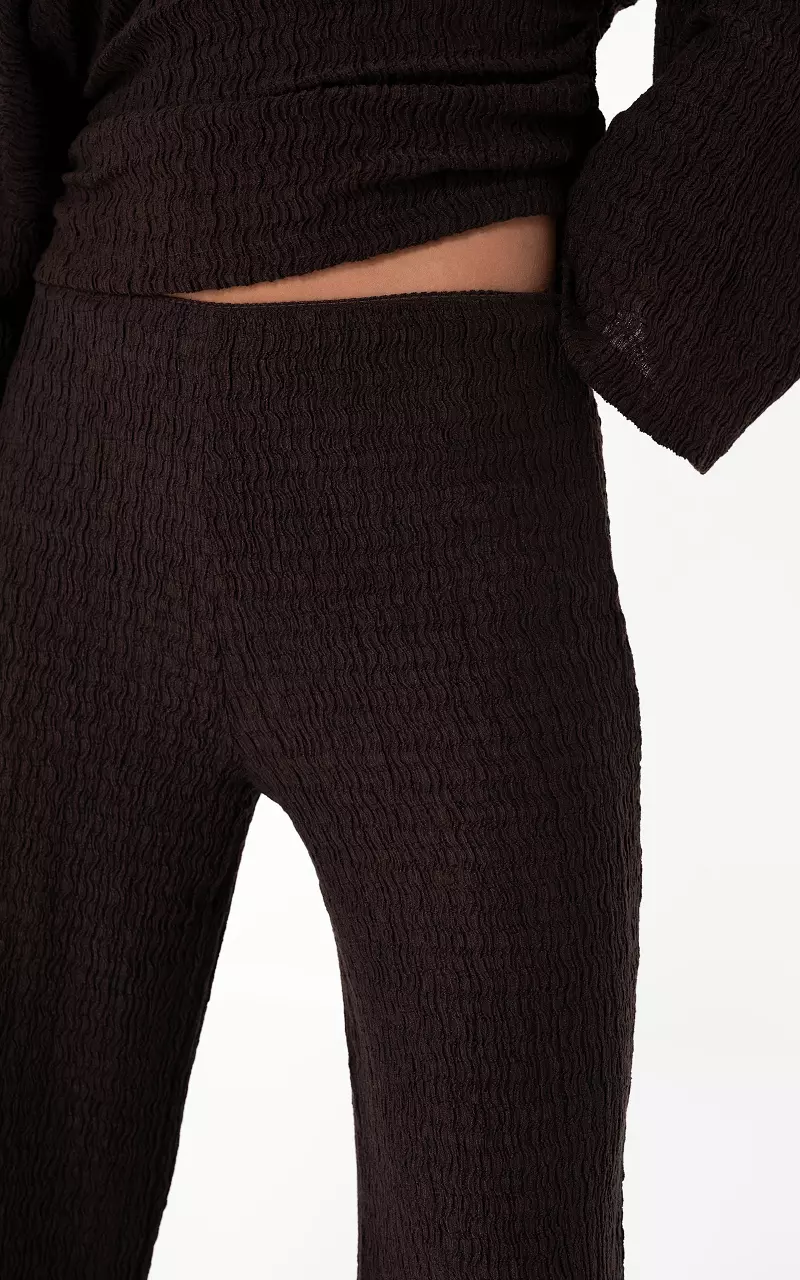 Wide leg trousers Dark Brown