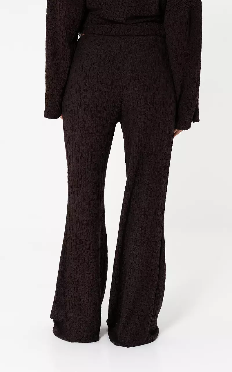 Wide leg trousers Dark Brown