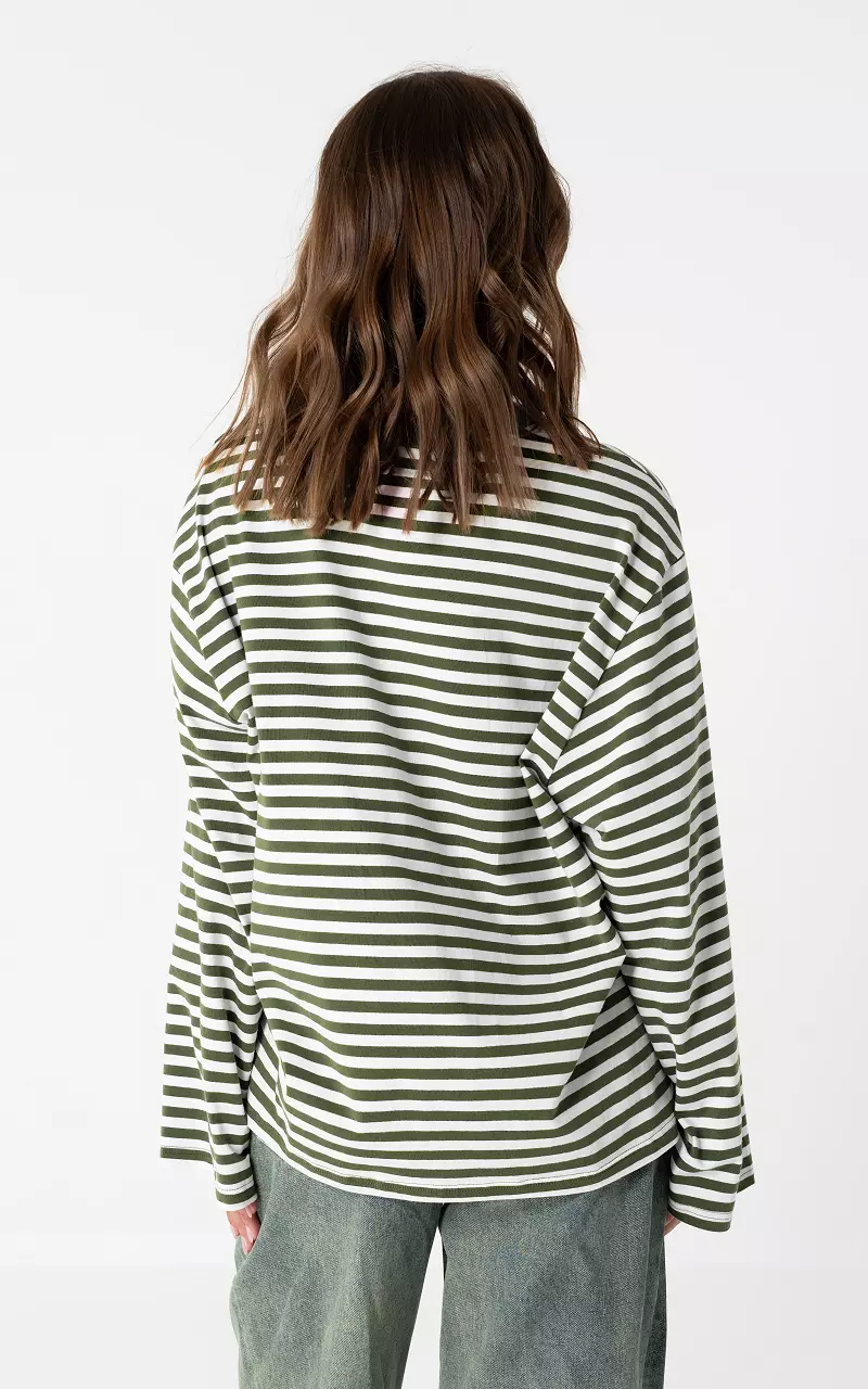 Striped shirt Green White