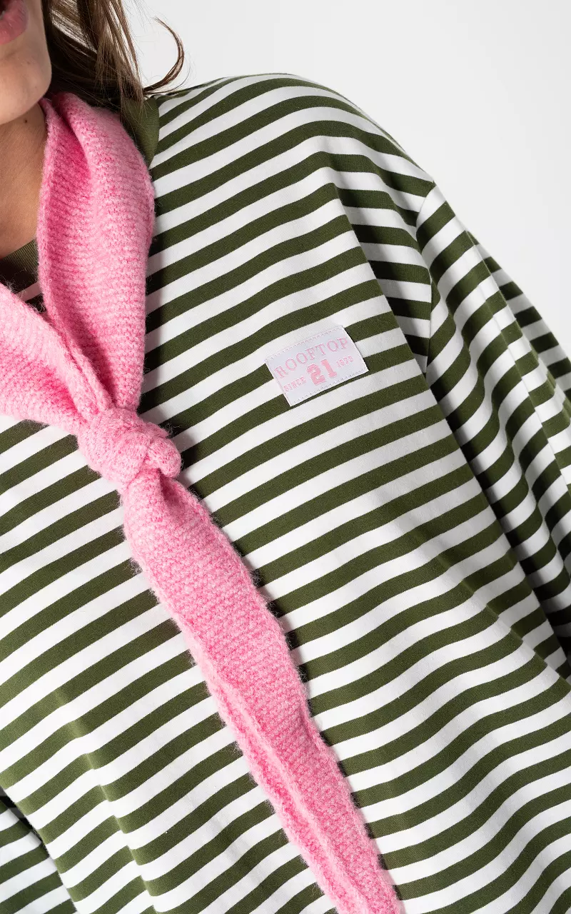 Striped shirt Green White