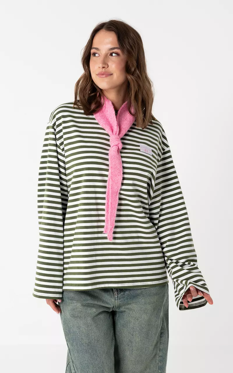 Striped shirt Green White