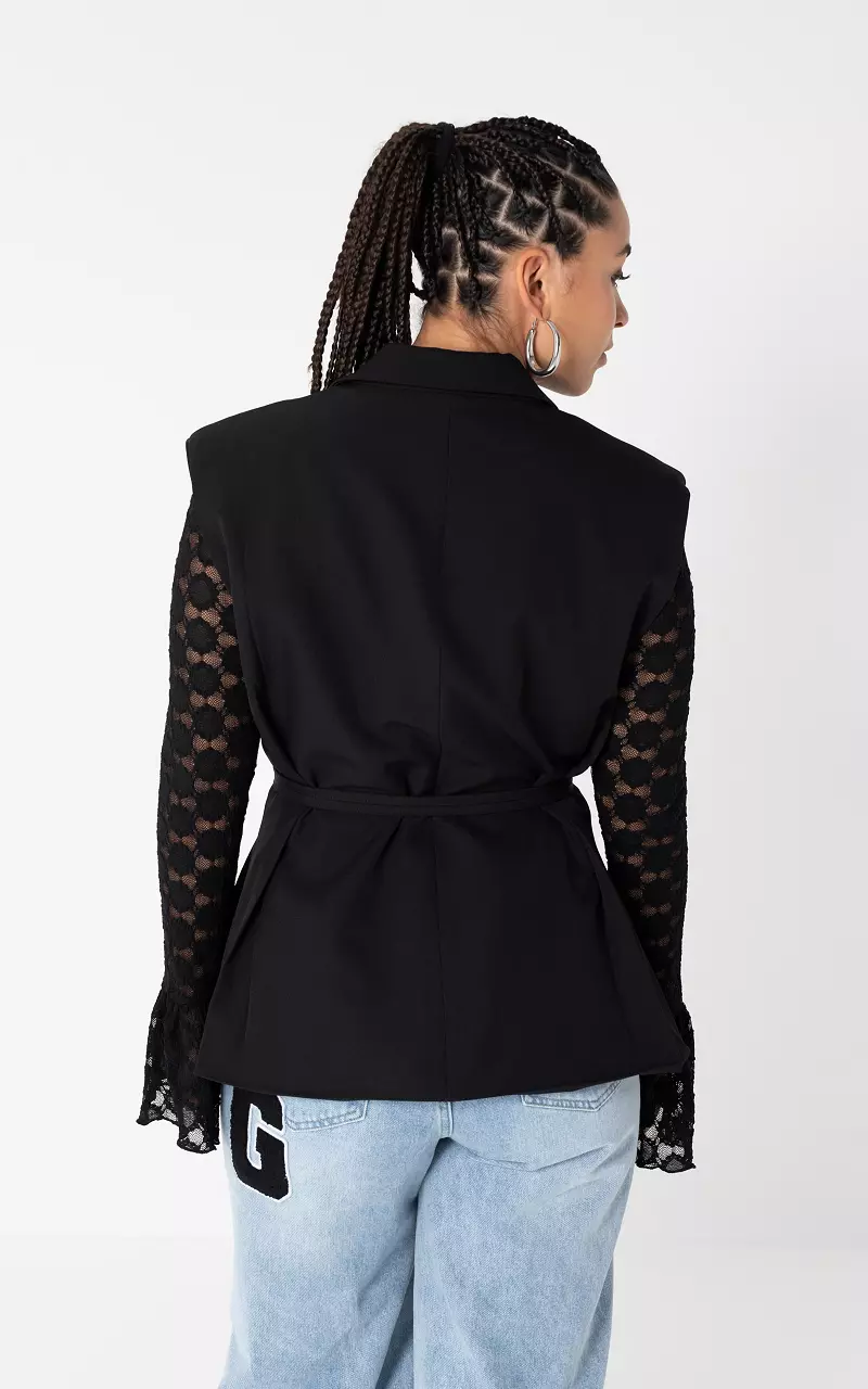 Vest with button Black