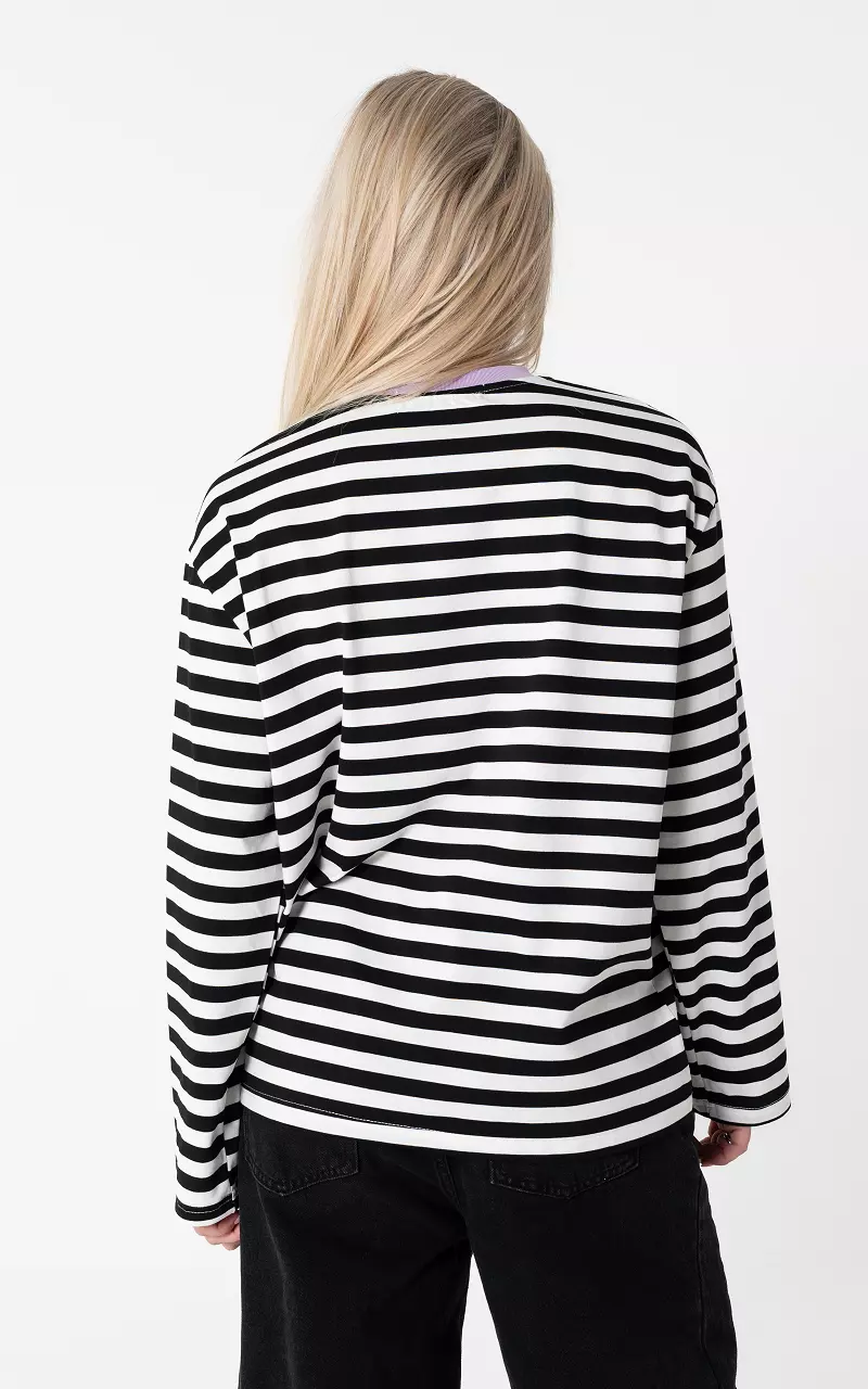 Longsleeve Zwart Wit