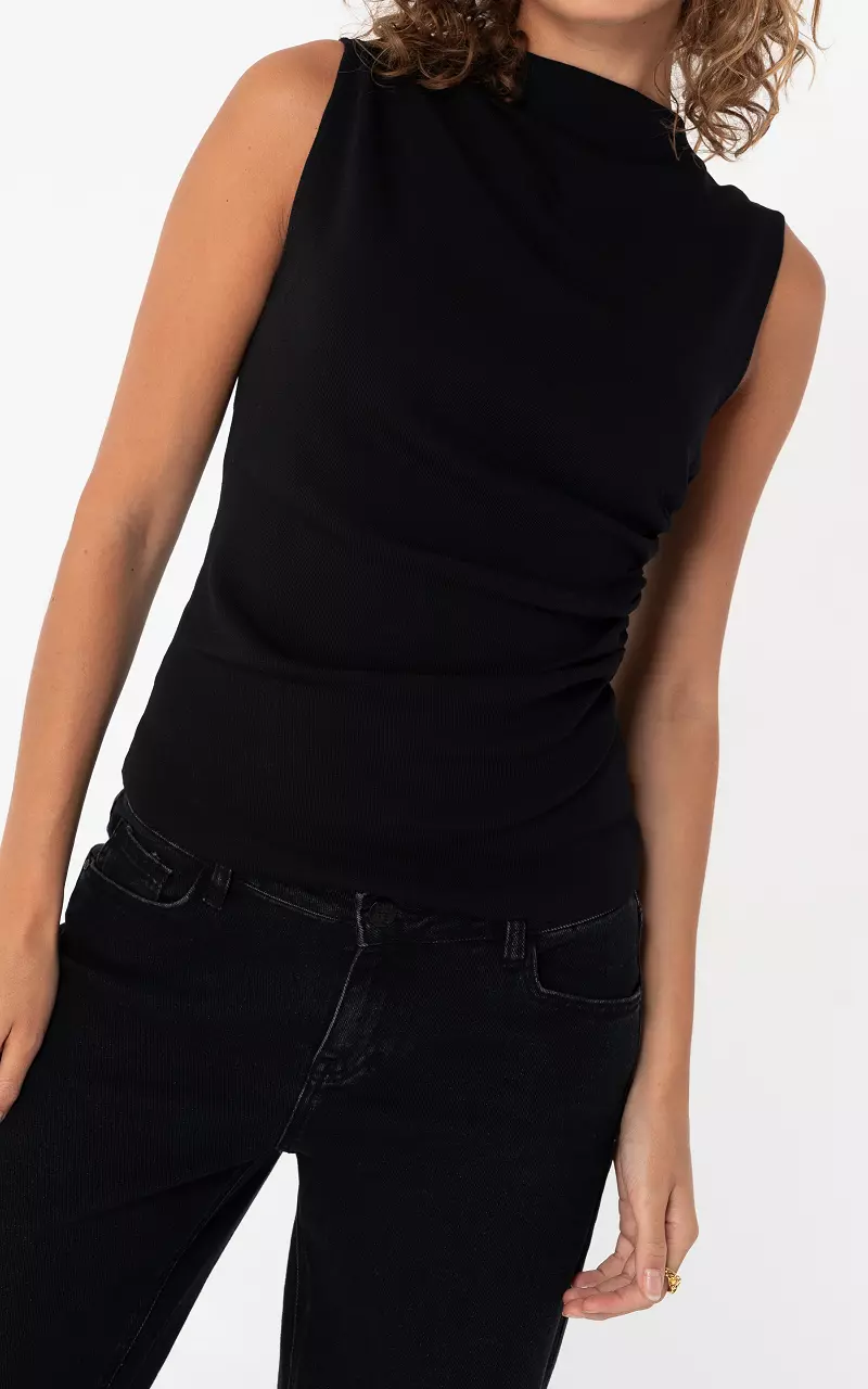 Draped top Black