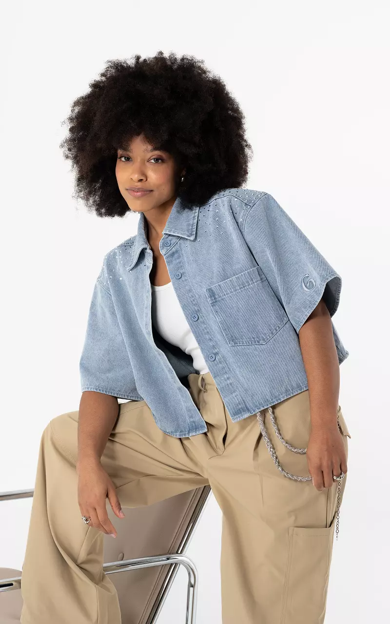 Denim blouse Light Blue