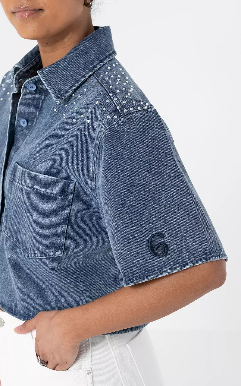 Denim blouse Dark Blue