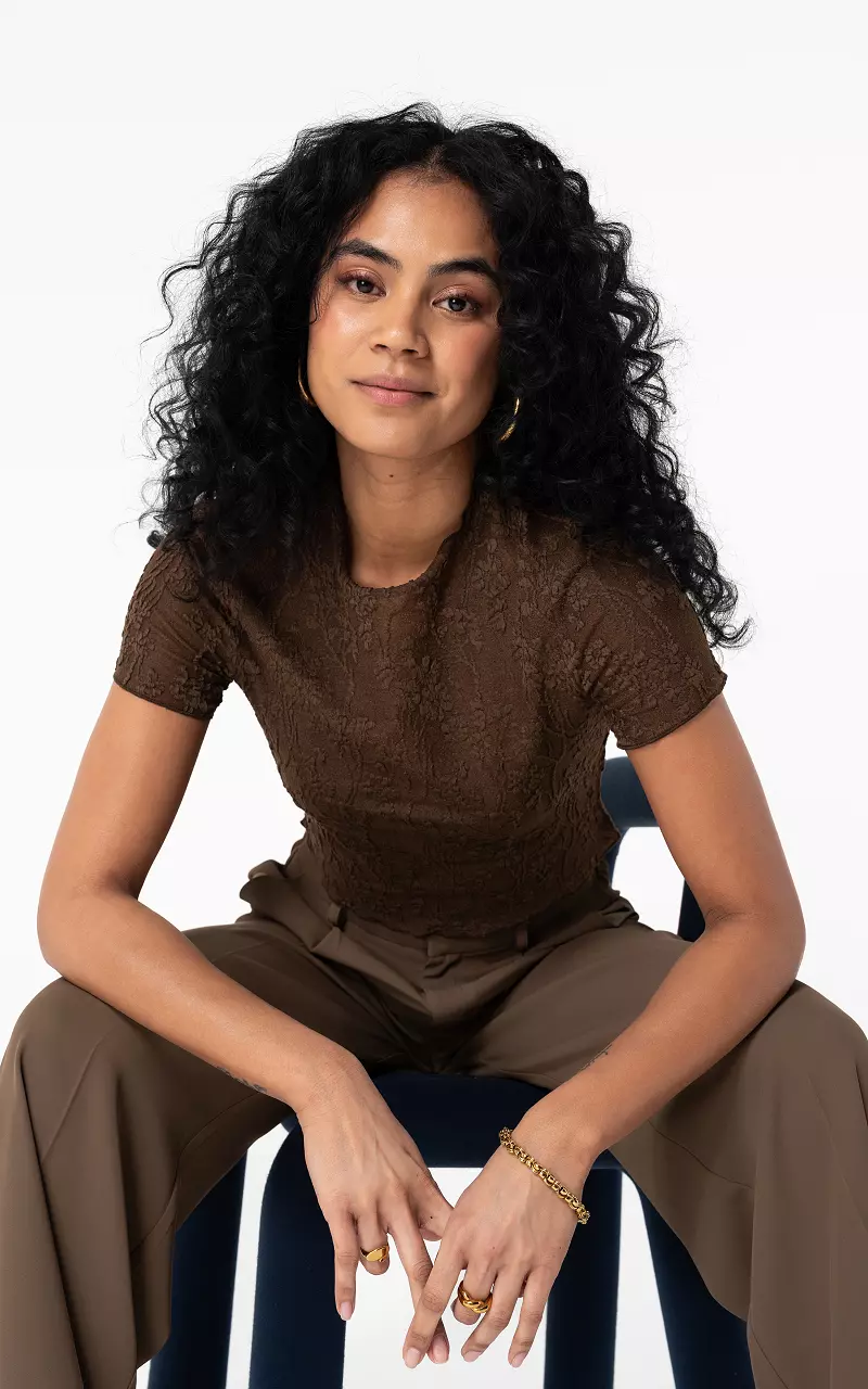 Cropped top Dark Brown