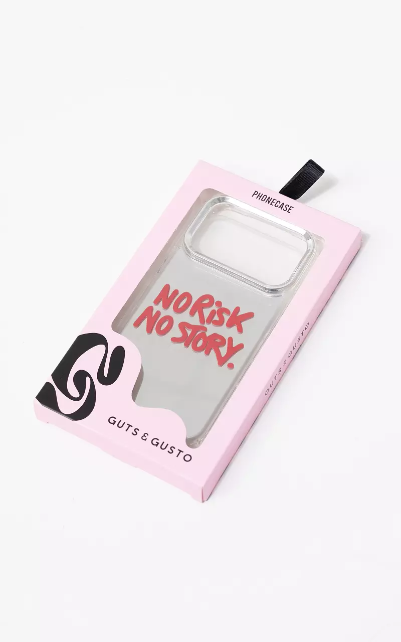 Spiegel telefoonhoesje Zilver Rood