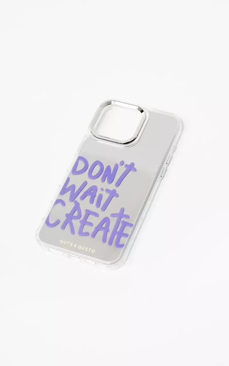 Mirror phone case Silver Lilac