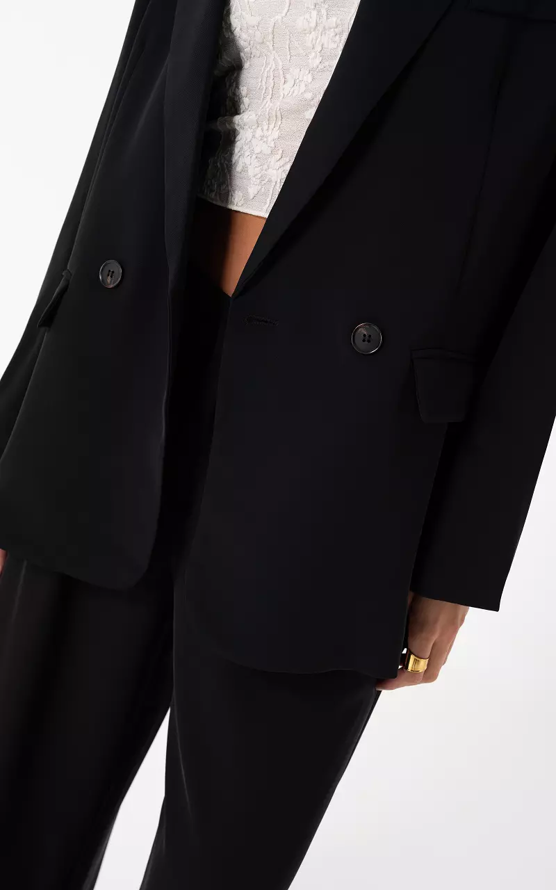 Blazer with button Black