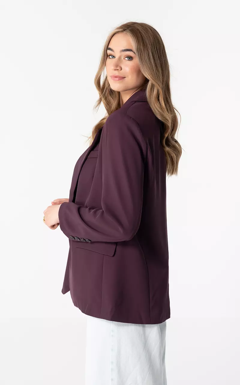 Blazer with button Dark-Purple