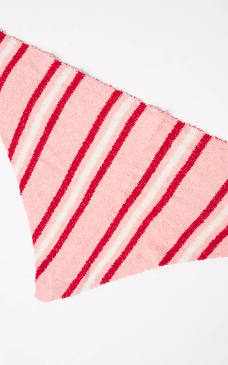 Punt shawl Lichtroze Rood