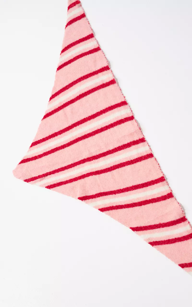 Punt shawl Lichtroze Rood