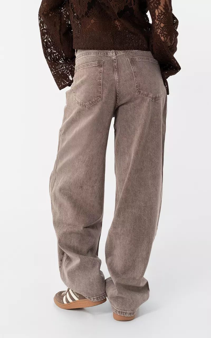 Balloon Fit Jeans Taupe