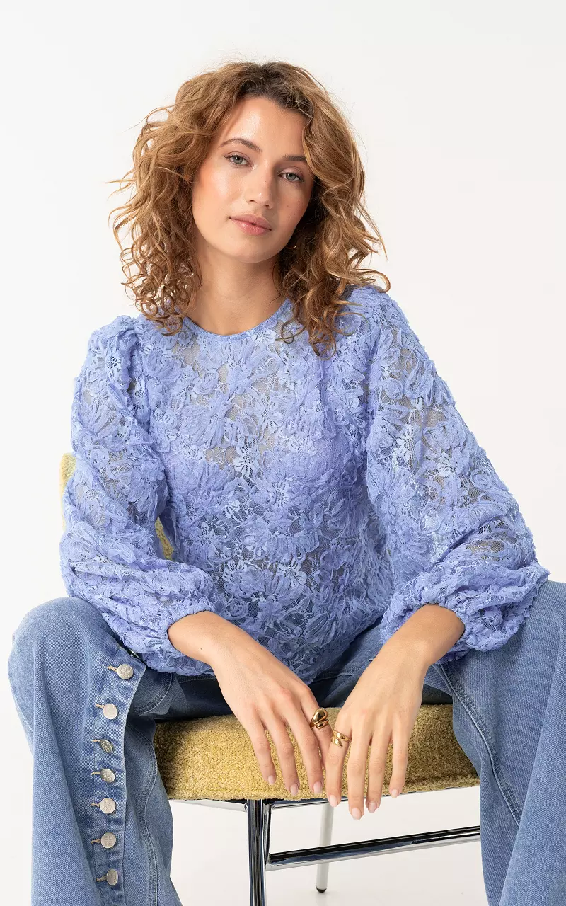 Lace top Light Blue