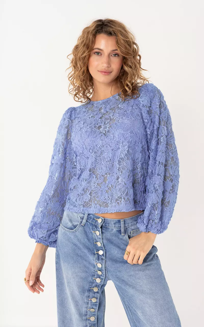 Lace top Light Blue