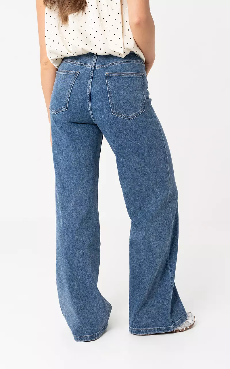 Wide leg jeans Dark Blue