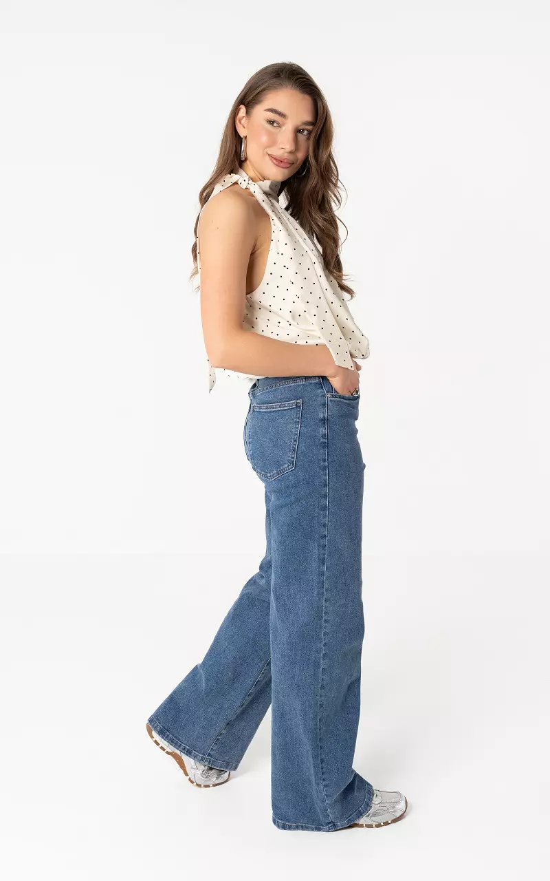 Wide leg jeans Dark Blue