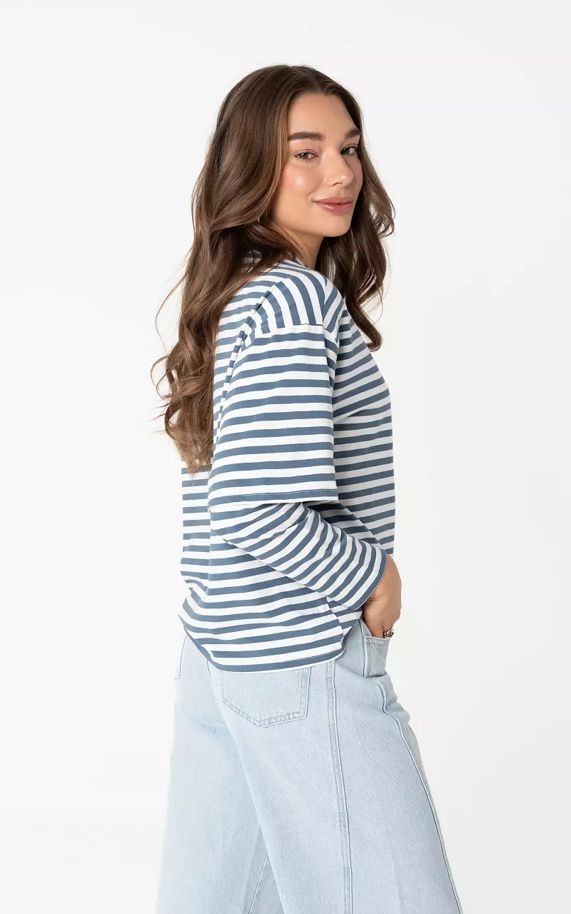 Striped longsleeve Blue White