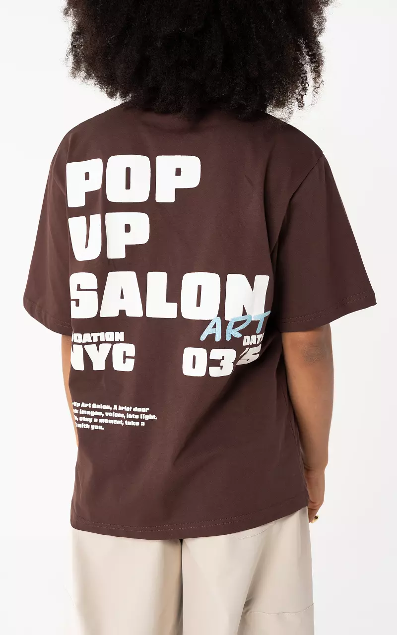 Shirt #106696 Brown White