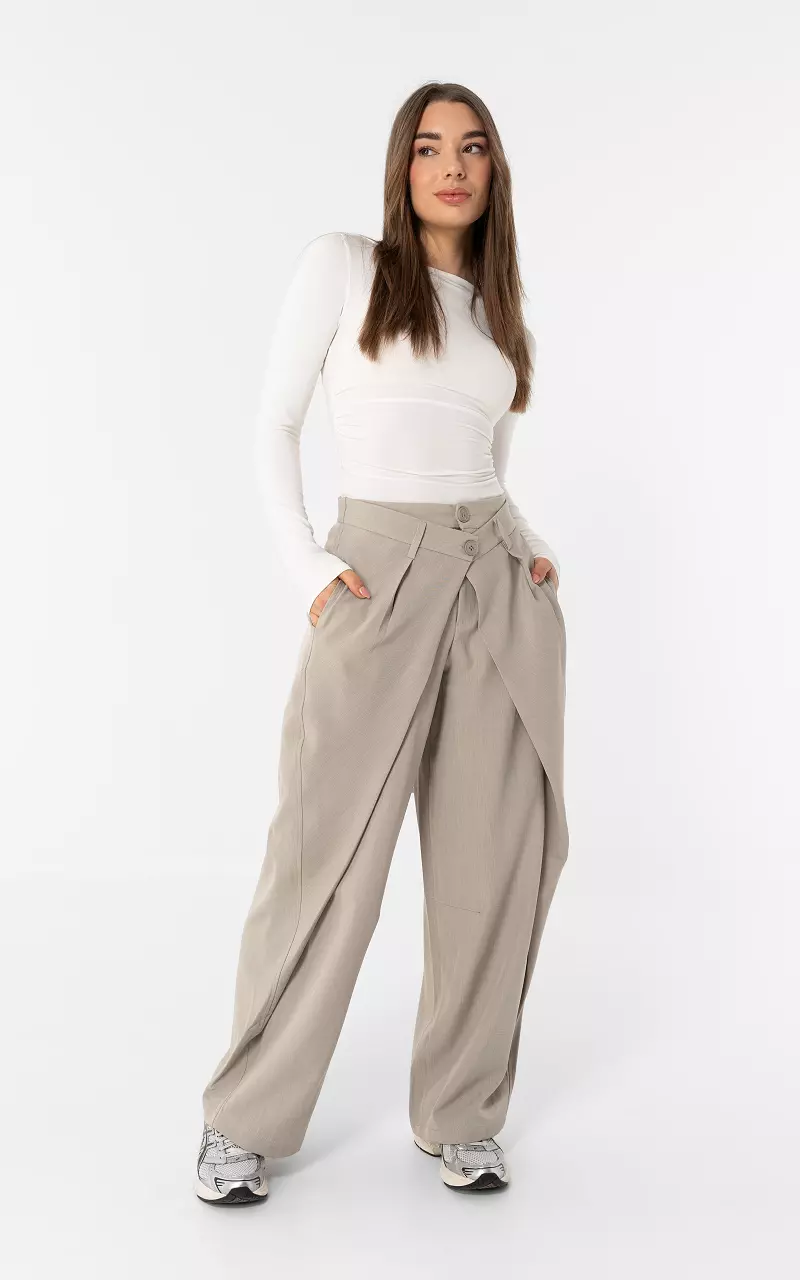 Wickelhose Taupe