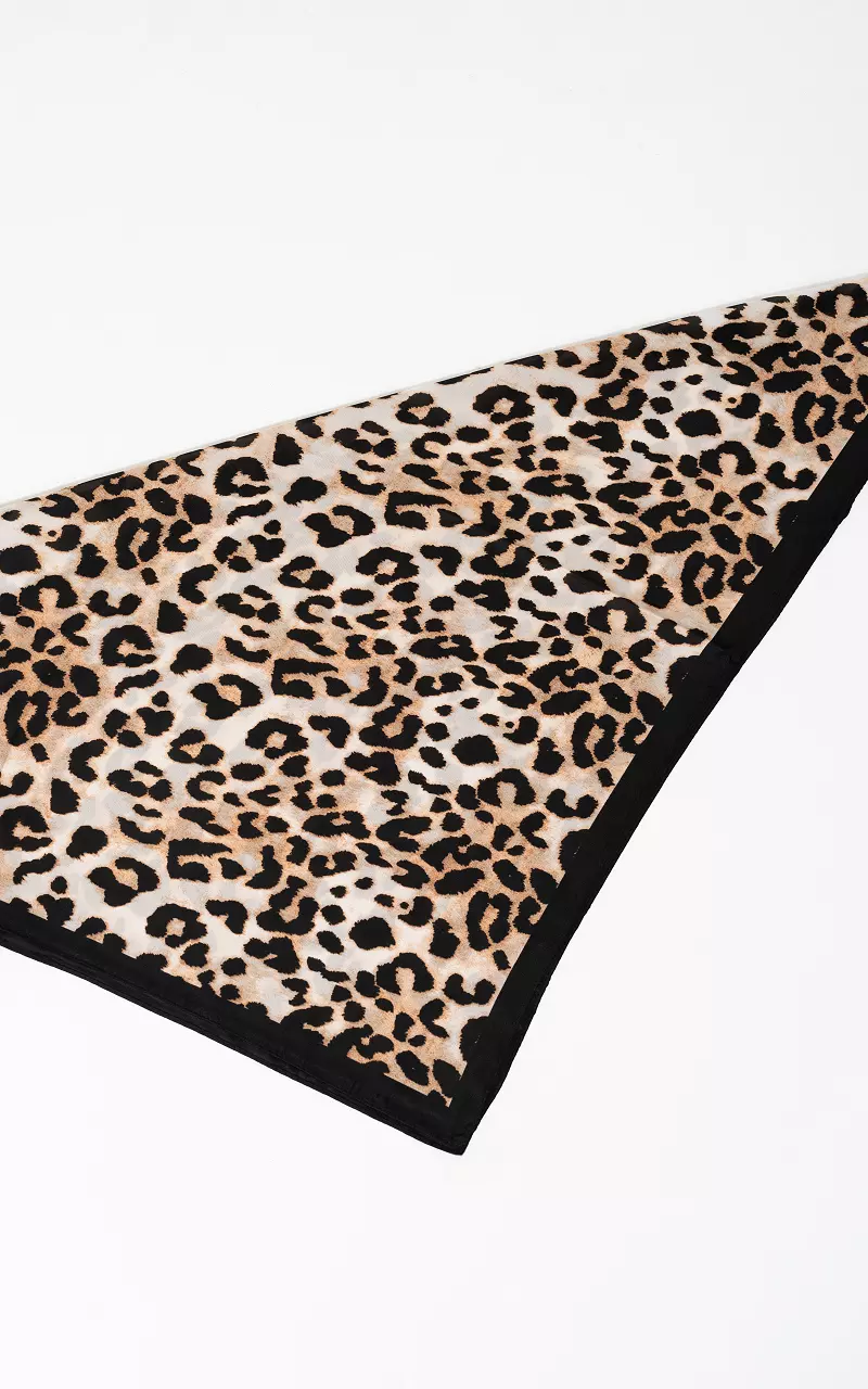 Scarf #106767 Beige Black