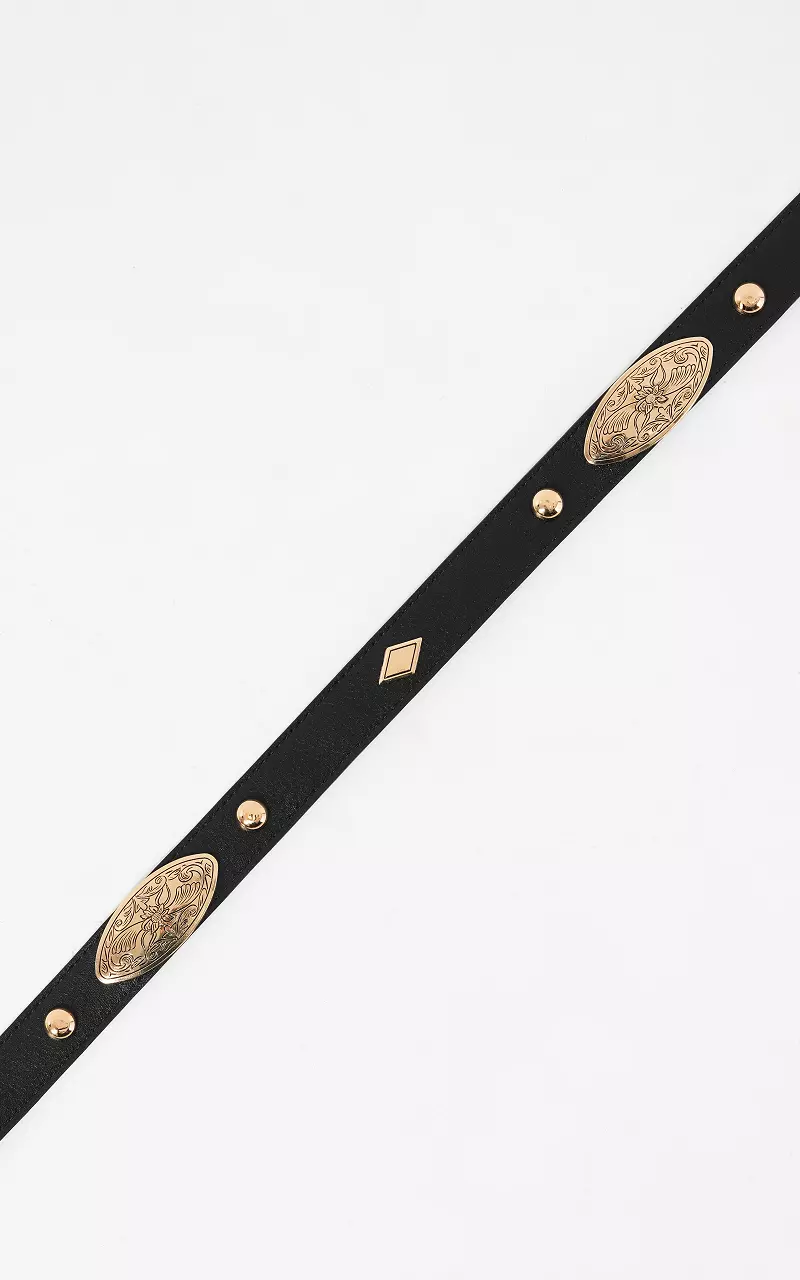 Belt with studs Black