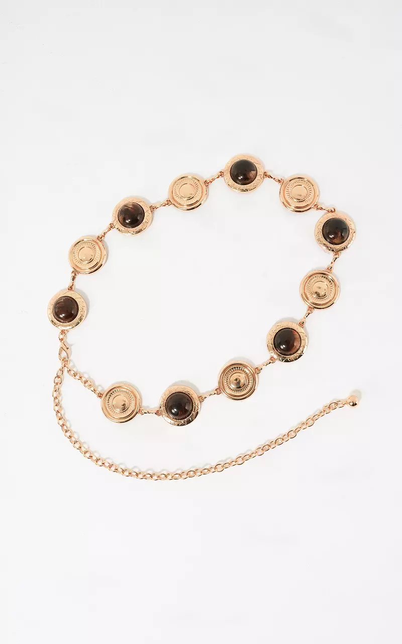 Belt #106816 Gold Brown