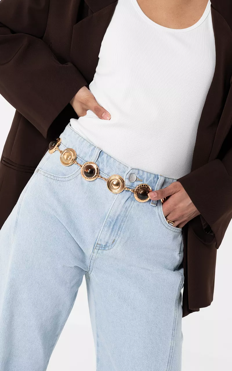 Belt #106816 Gold Brown