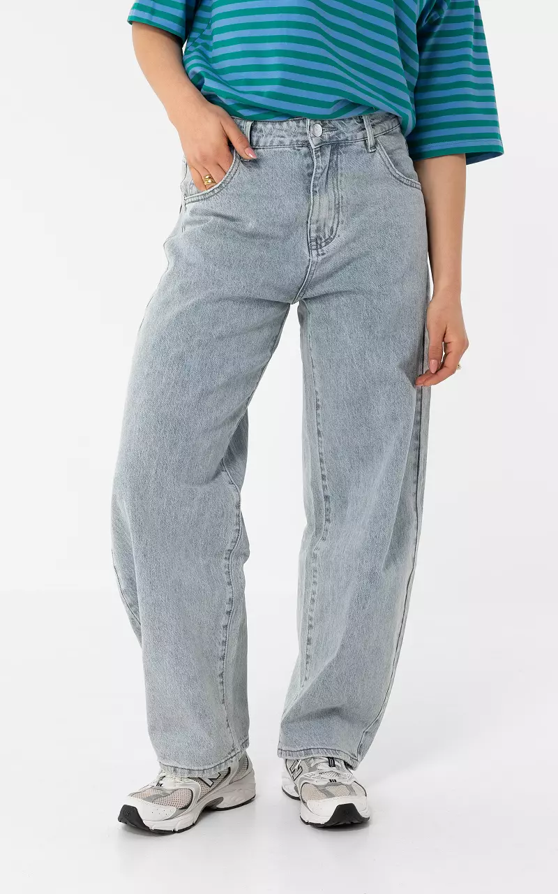 Balloon Fit Jeans Hellblau