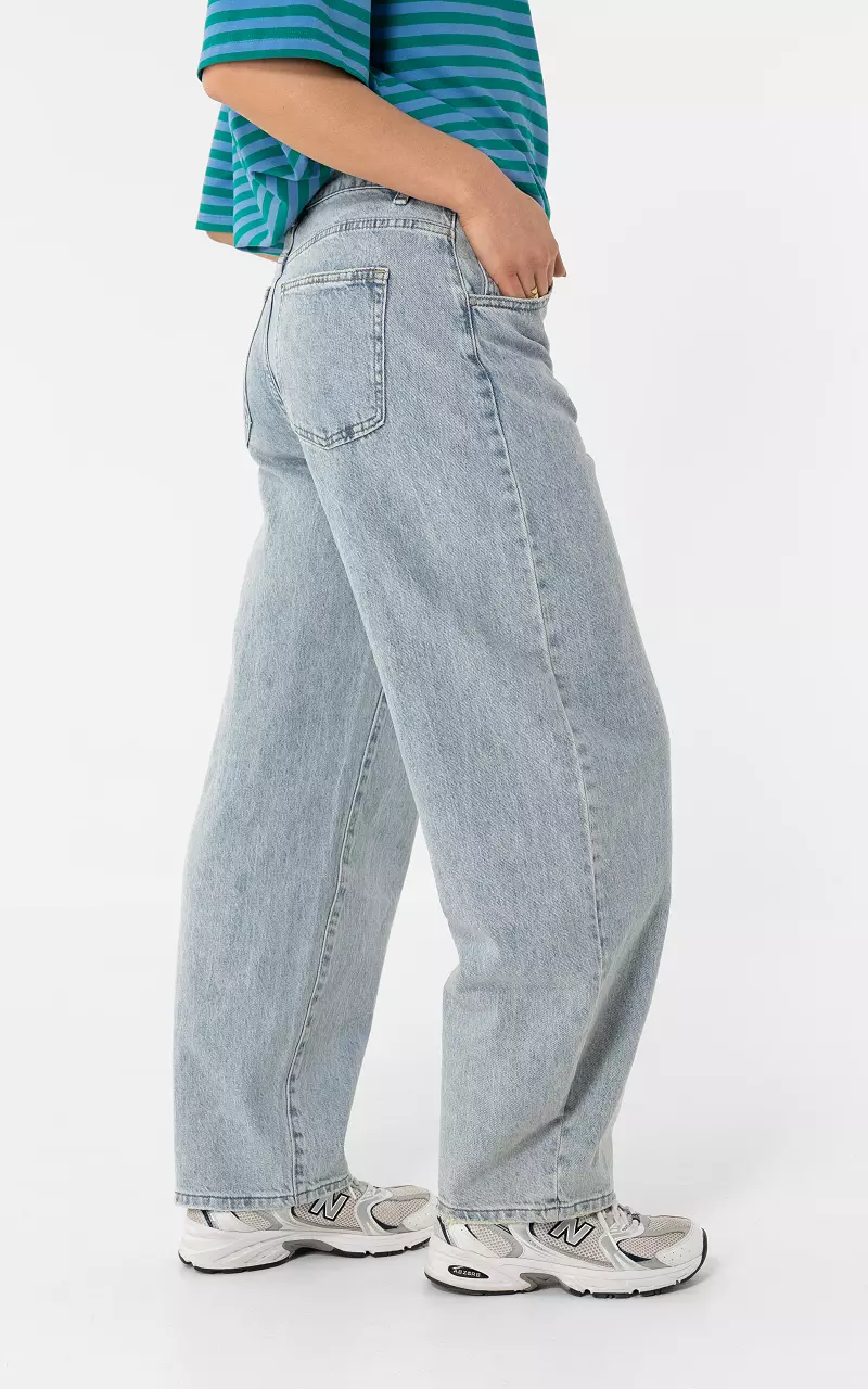 Balloon Fit Jeans Hellblau