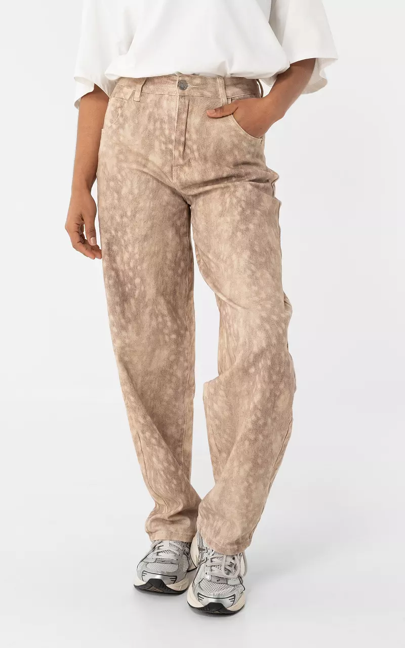 Barrel fit Jeans Beige Creme