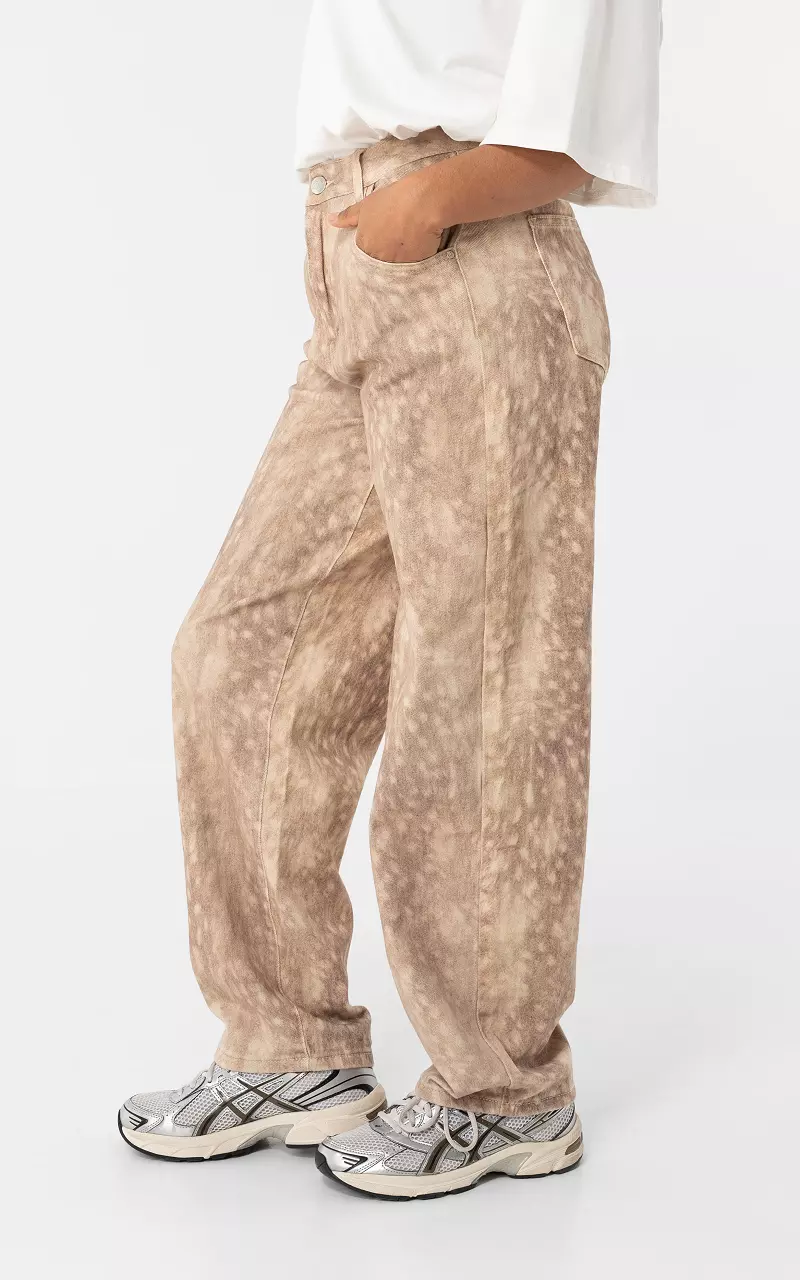 Barrel fit Jeans Beige Creme