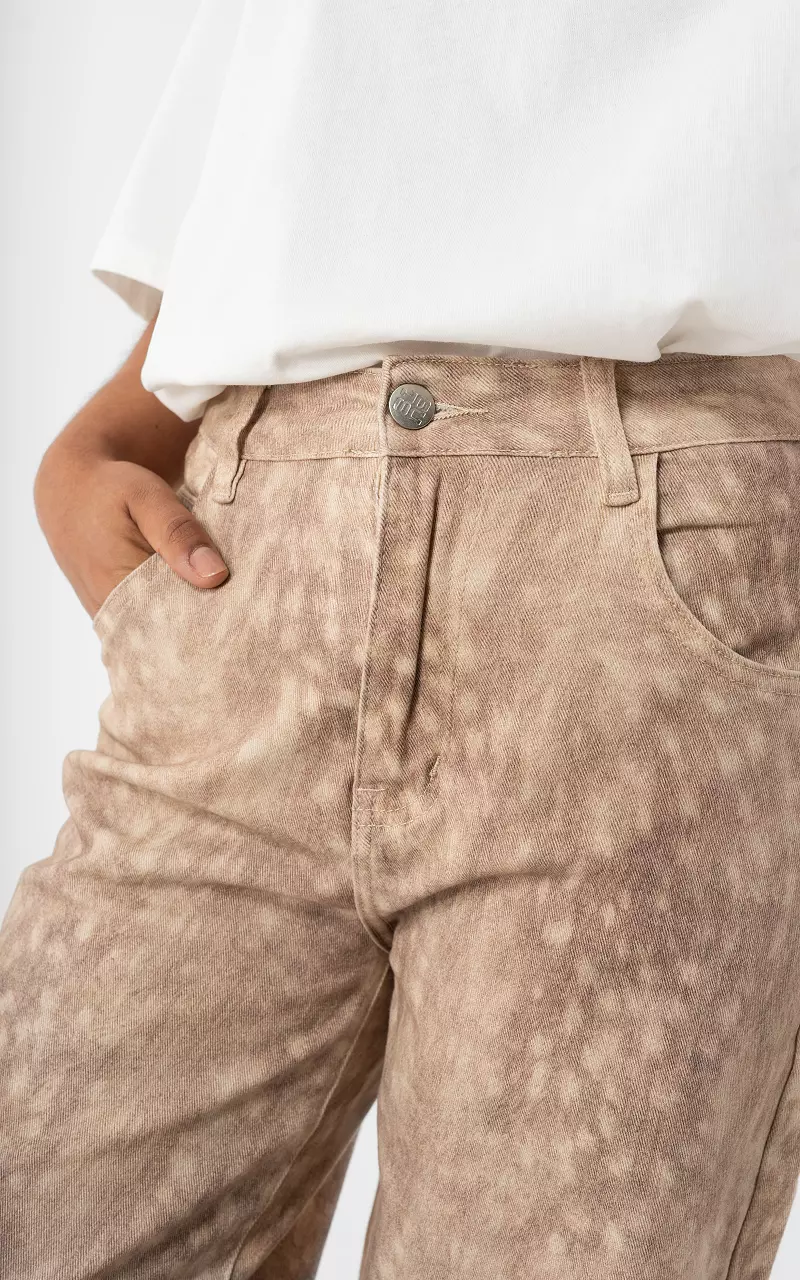 Barrel fit Jeans Beige Creme