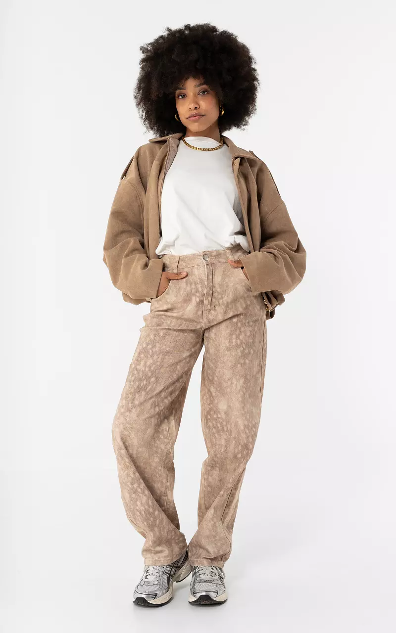 Barrel fit Jeans Beige Creme