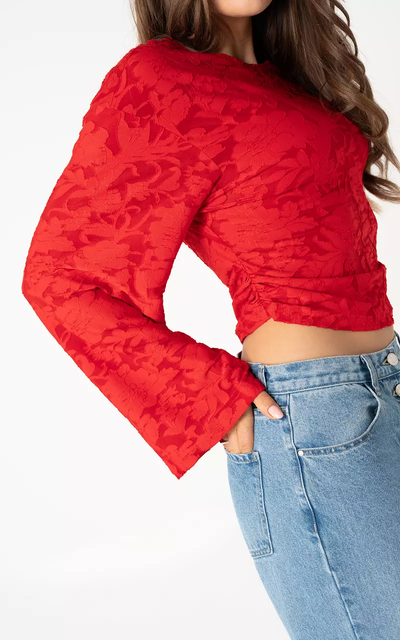 Structured top Red