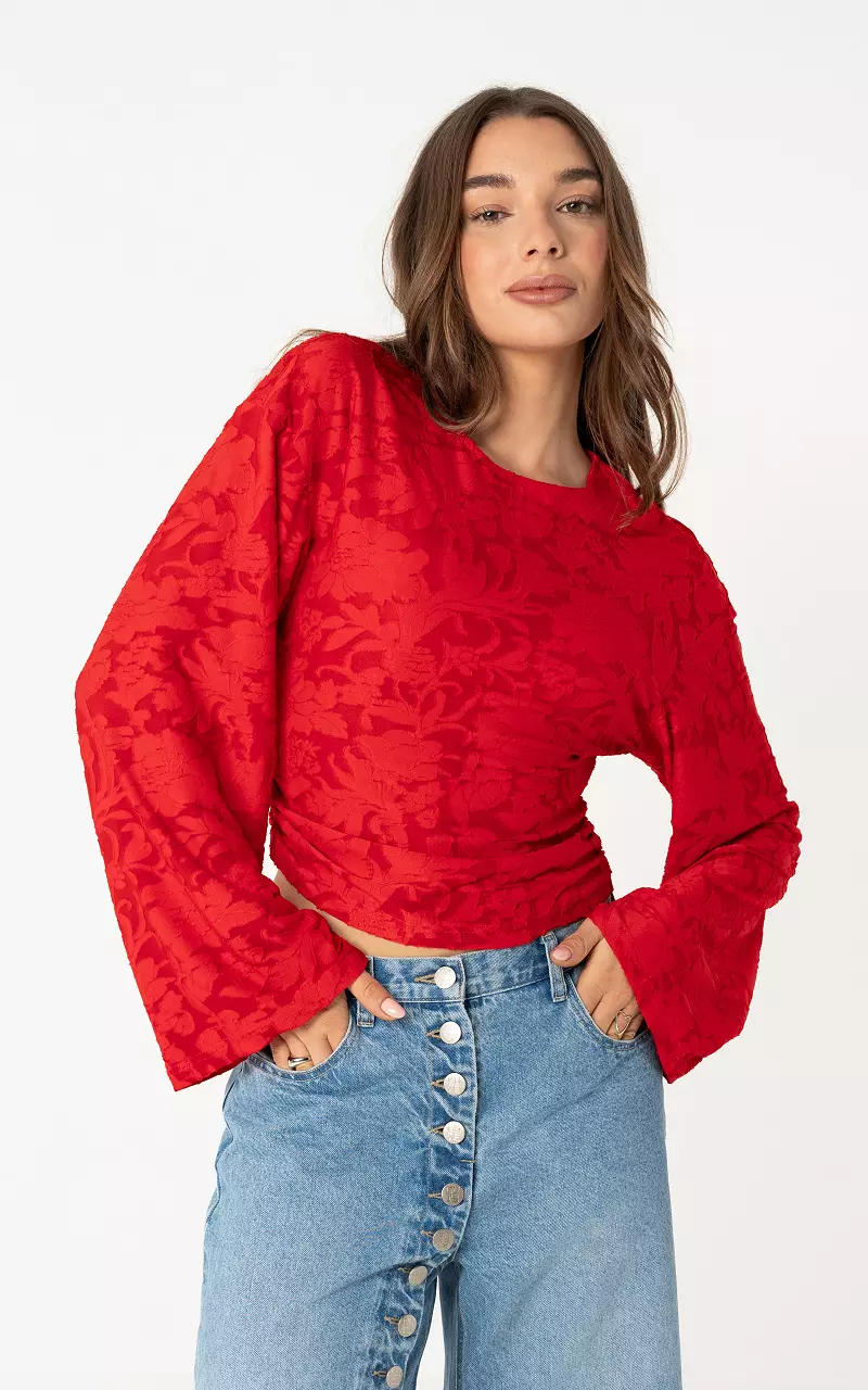 Structured top Red
