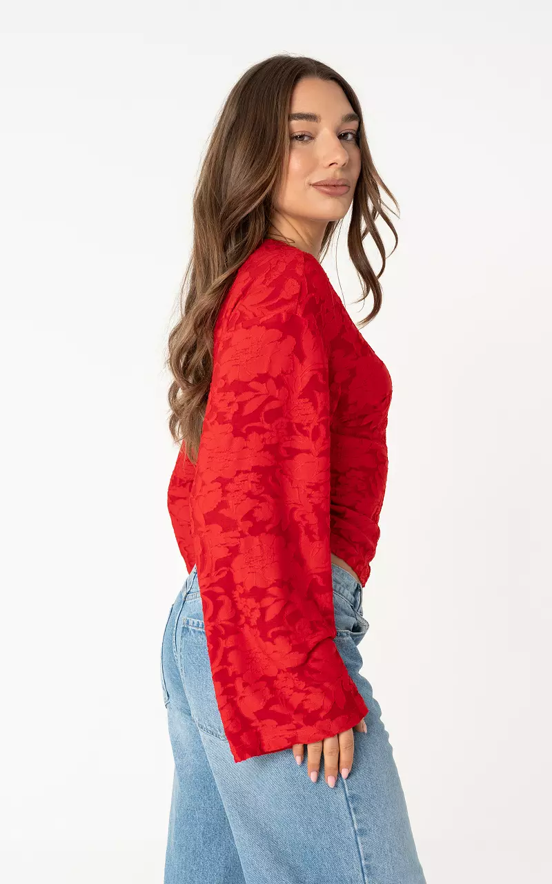 Structured top Red