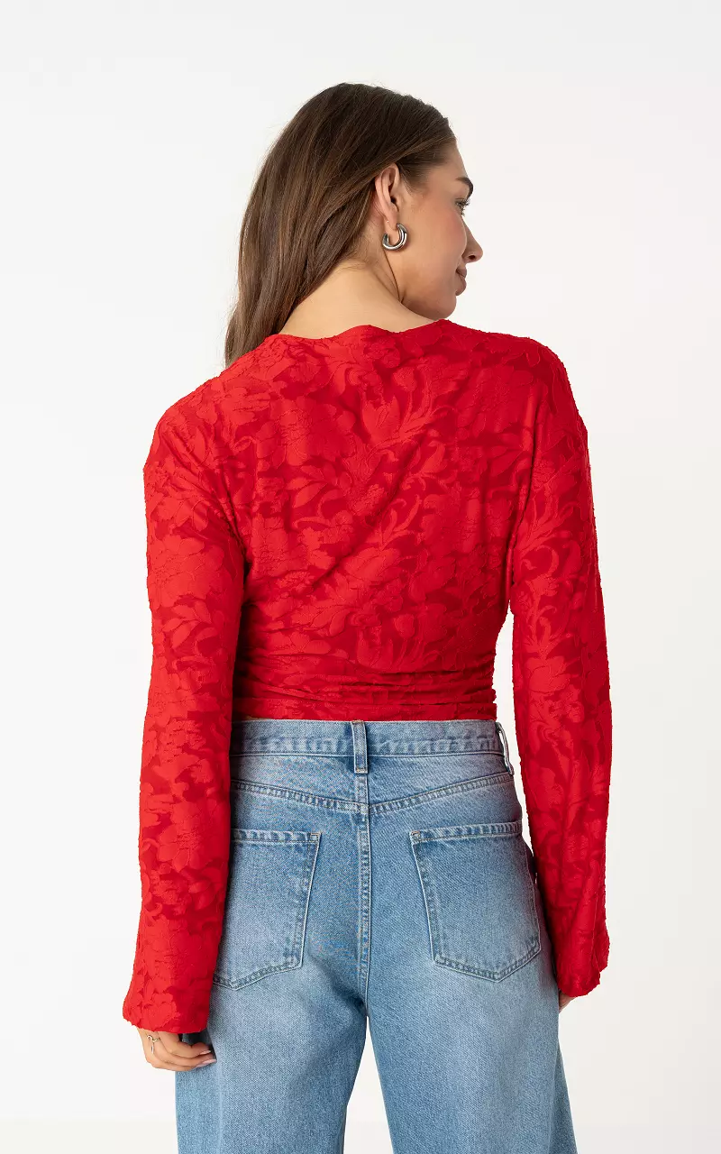 Structured top Red