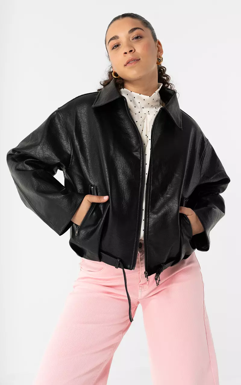 Ballon Jacke Schwarz