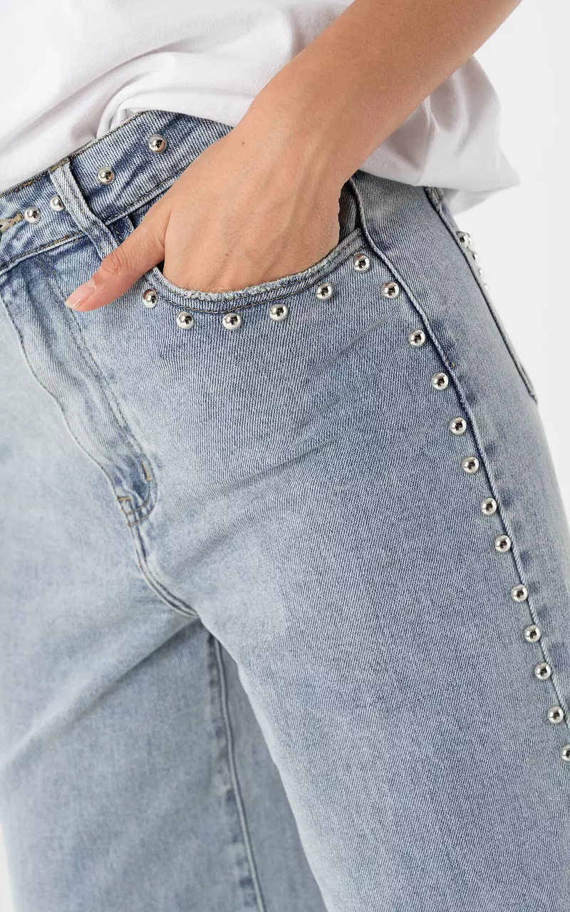 Denim Straight Fit Hellblau