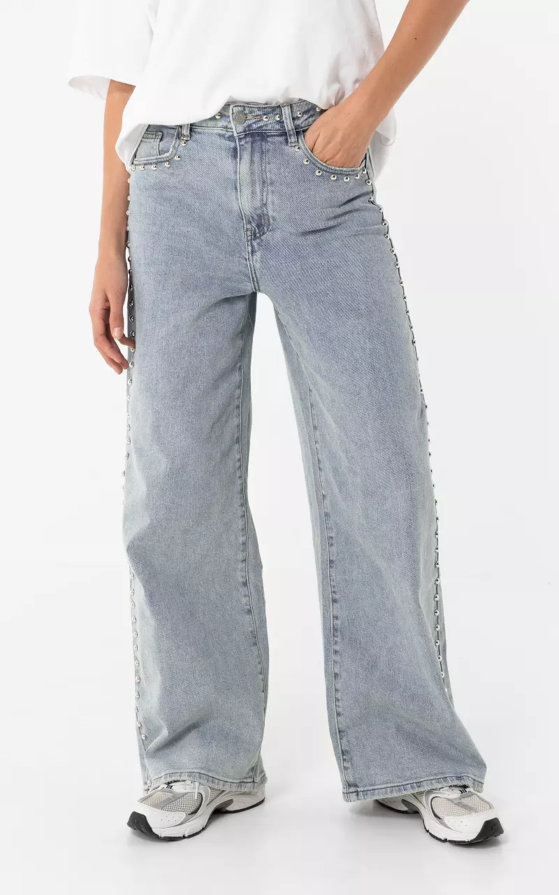 Denim Straight Fit Hellblau