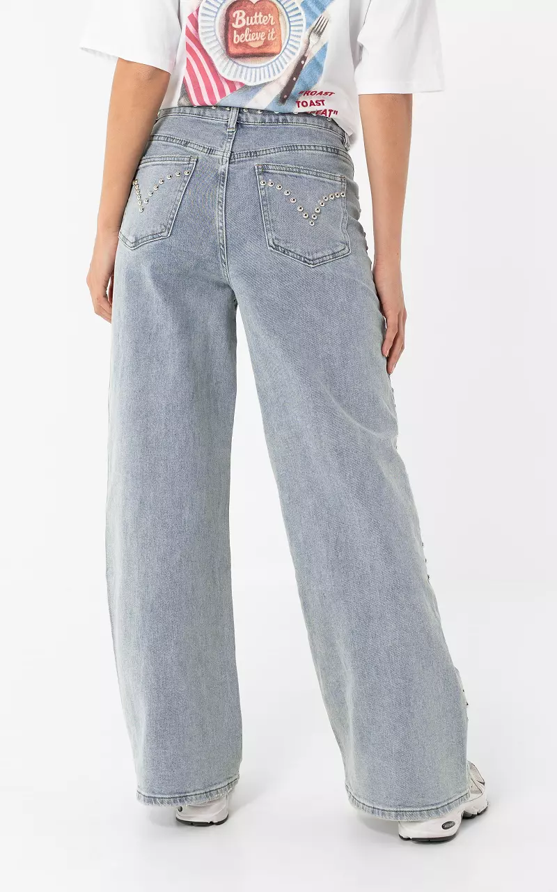 Denim Straight Fit Hellblau