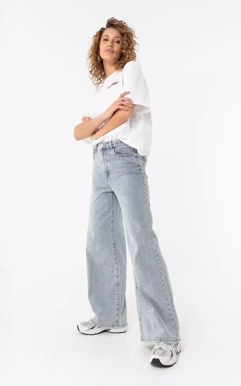 Denim Straight Fit Hellblau