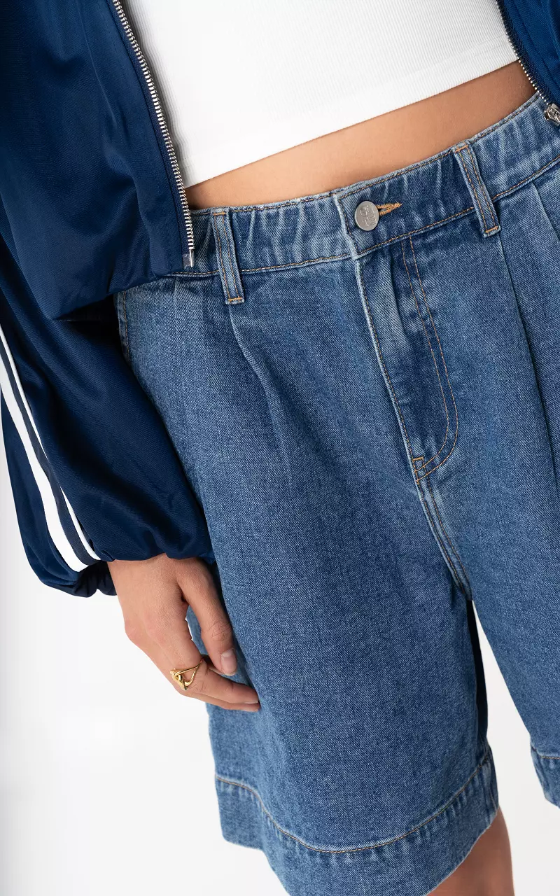 Loose-fitting jorts Dark Blue