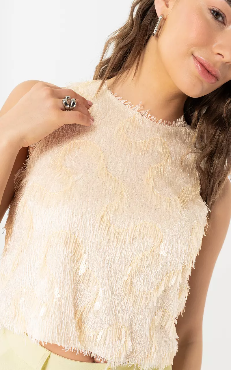 Festliches Oberteil Creme