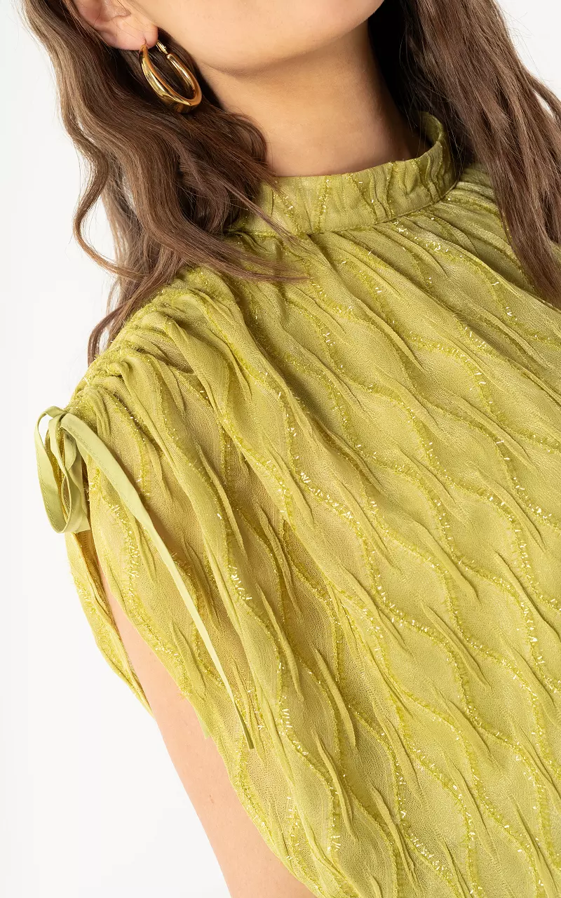 Jurk met glitter Groen