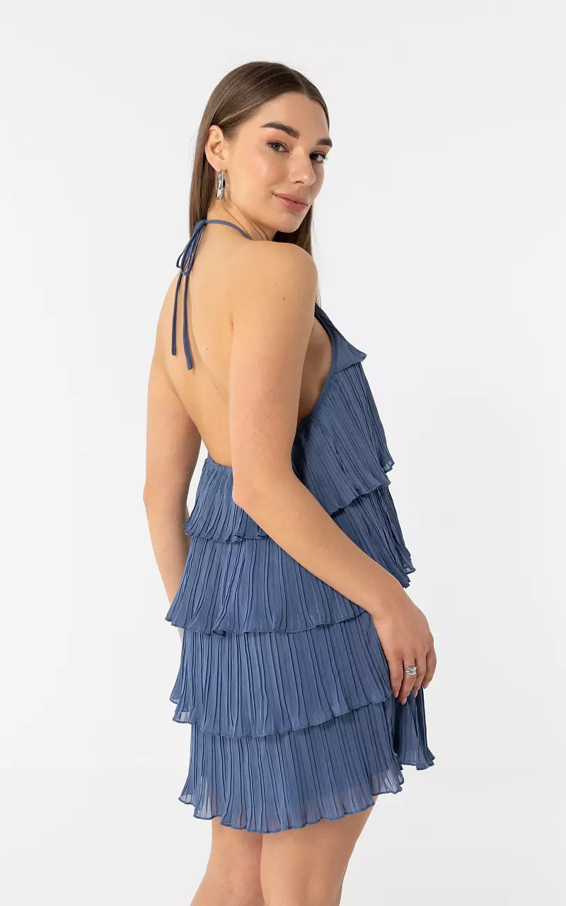 Stufenkleid Blau